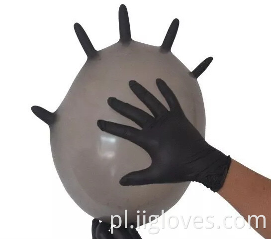 6mil 8mil Tekstura nitrylowa rękawiczka proszek wolne czarne rękawiczki nitrylowe producenci producenci tatuażu